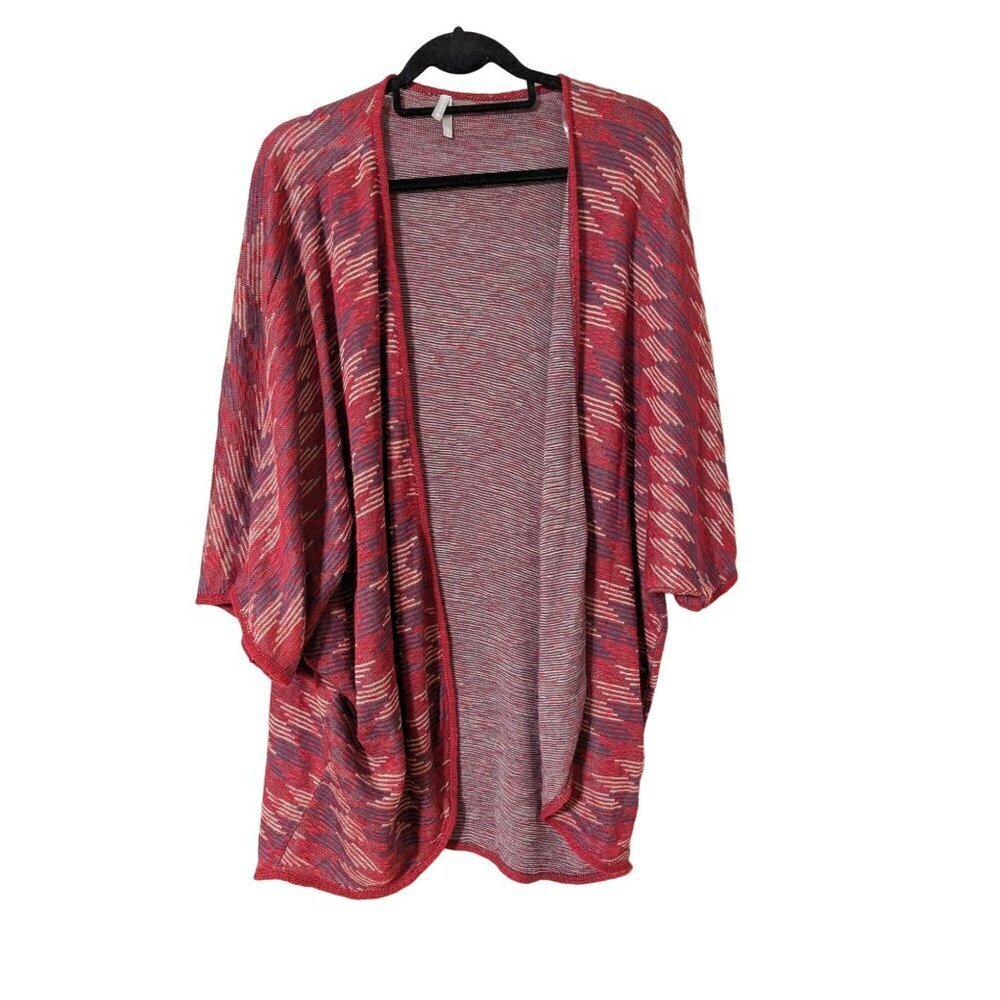 Vanity Fall Boho Open Kimono Soft Knit Stretch Cardigan Sweater Office Lagenlook